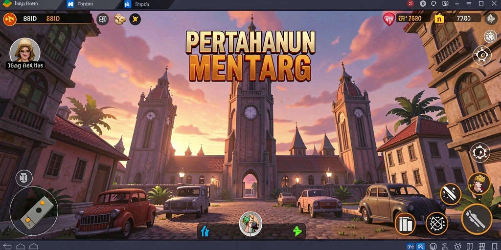 Tampilan gameplay menara pertahanan yang seru di 88ID.