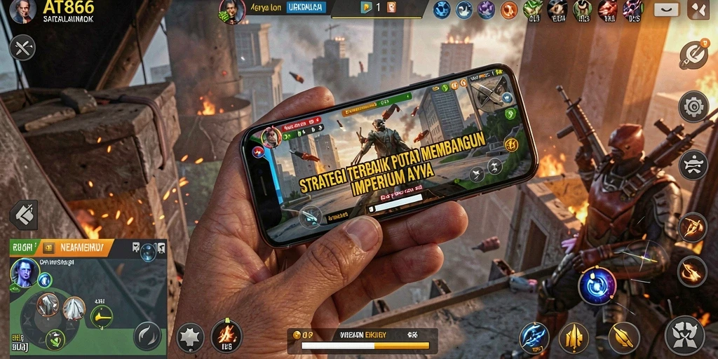 Screenshot gameplay AT866 menampilkan aksi strategi yang mendebarkan.