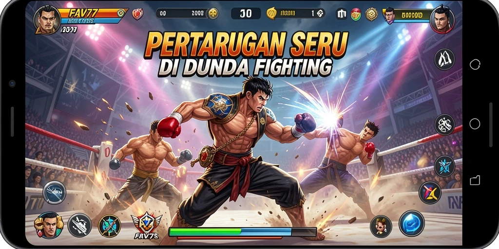 Gameplay FAV77 yang seru dan menegangkan dari pertarungan.