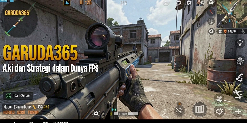 Screenshot GARUDA365 menunjukkan aksi pertempuran FPS yang seru dan intens.