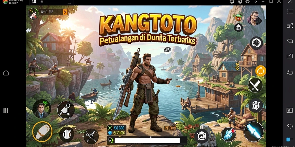 Gameplay KANGTOTO dengan pemandangan luar biasa dan petualangan seru.