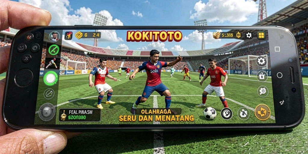 Tampilan gameplay seru KOKITOTO dengan karakter yang beraksi.