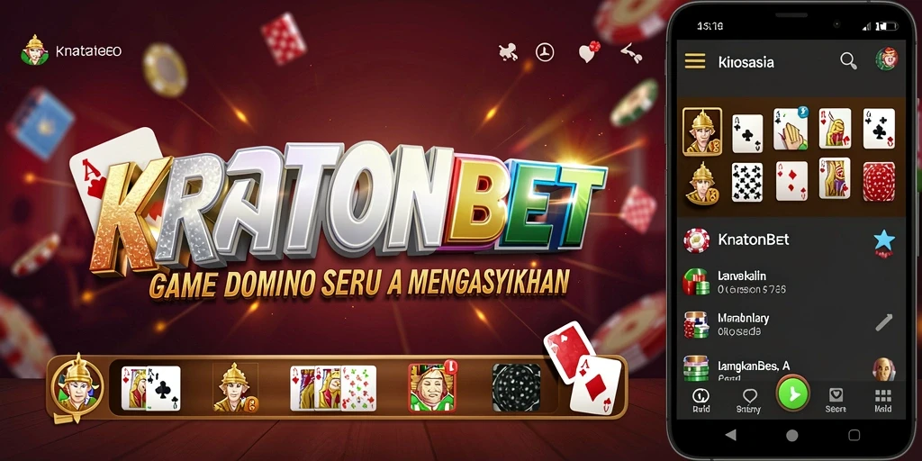 Tampilan seru gameplay Domino di KRATONBET.