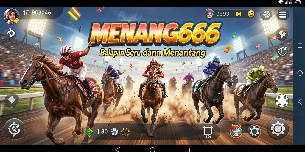 Gameplay balapan seru di MENANG666 dengan aksi menegangkan.