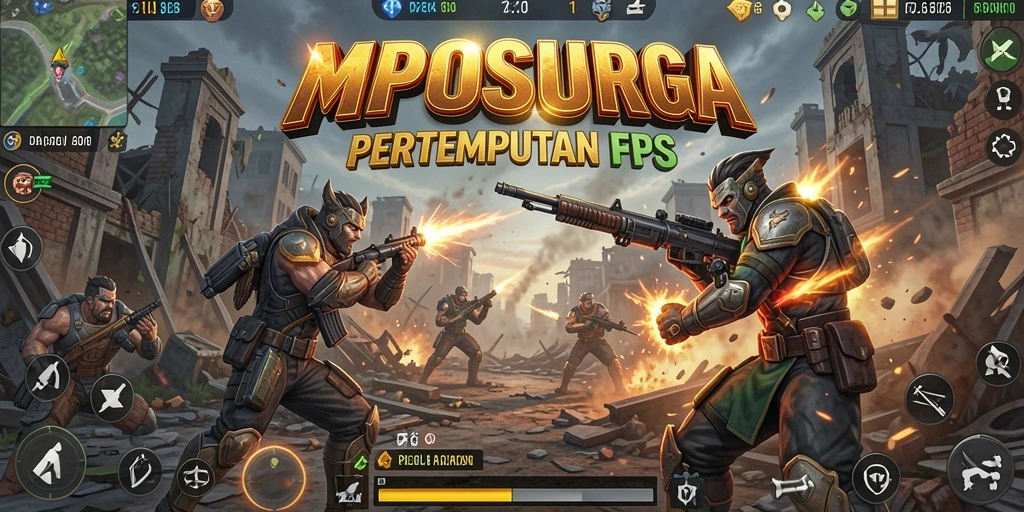 Screenshot menampilkan aksi gameplay seru dalam MPOSURGA.