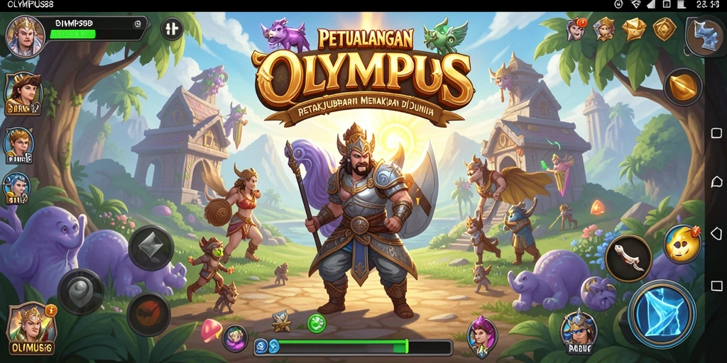 Tangkapan layar utama OLYMPUS88 menampilkan aksi seru dalam petualangan yang menantang.