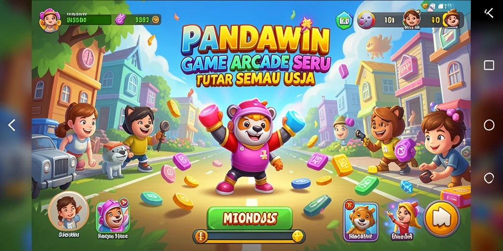 Gameplay seru PANDAWIN dengan aksi yang mendebarkan.
