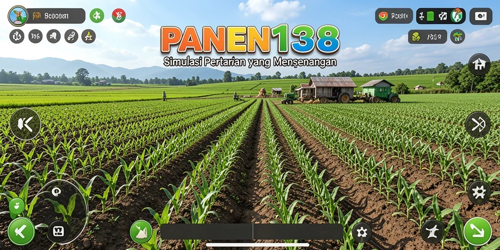 Gambaran indah gameplay PANEN138 dengan suasana pertanian.