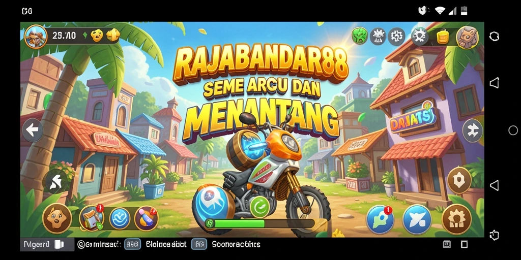 Screenshot menunjukkan gameplay seru dari RAJABANDAR88 yang penuh aksi.