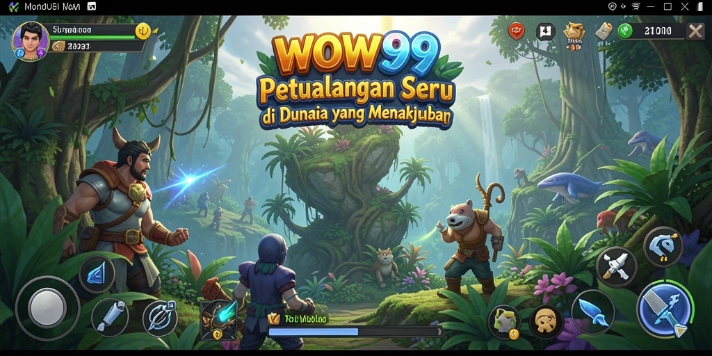 Gameplay seru WOW99 menampilkan karakter dalam petualangan menakjubkan.